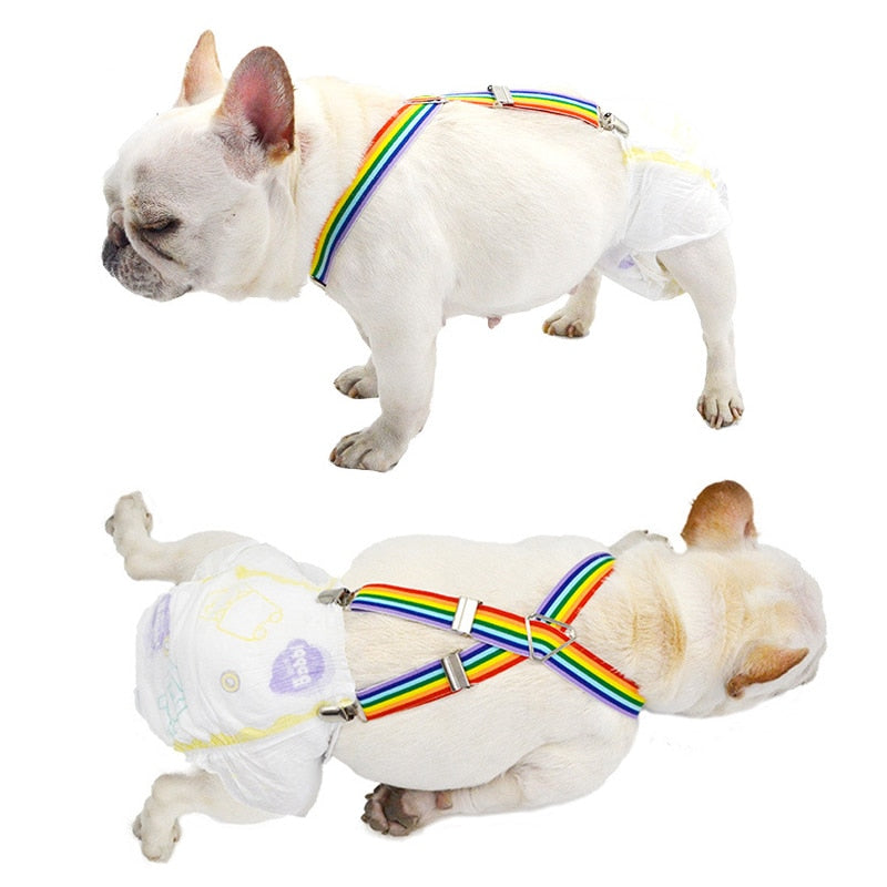 Elastic Small Medium Large Dog Suspenders Diaper Keeper Suspenders