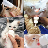 Newborn Dog Cat Feeding Bottle Set Pet Bady Nursing Water Milk Feeder