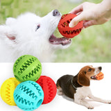 Pet Dog Chew Resistant Toys Rubber Leaking Ball