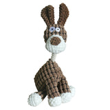 Pet Dogs Toy Donkey Shape Corduroy Chew Toy