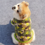 Warm Fleece Pet Dog Clothes Cute Skull Printed Coat Puppy Shirt Jacket Camouflage Clothing