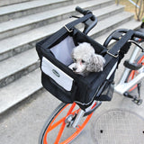 Luxury Durable Pet Dog Cat Bicycle Basket Carrie Foldable Transport Bag Travel Seat