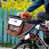 Luxury Durable Pet Dog Cat Bicycle Basket Carrie Foldable Transport Bag Travel Seat
