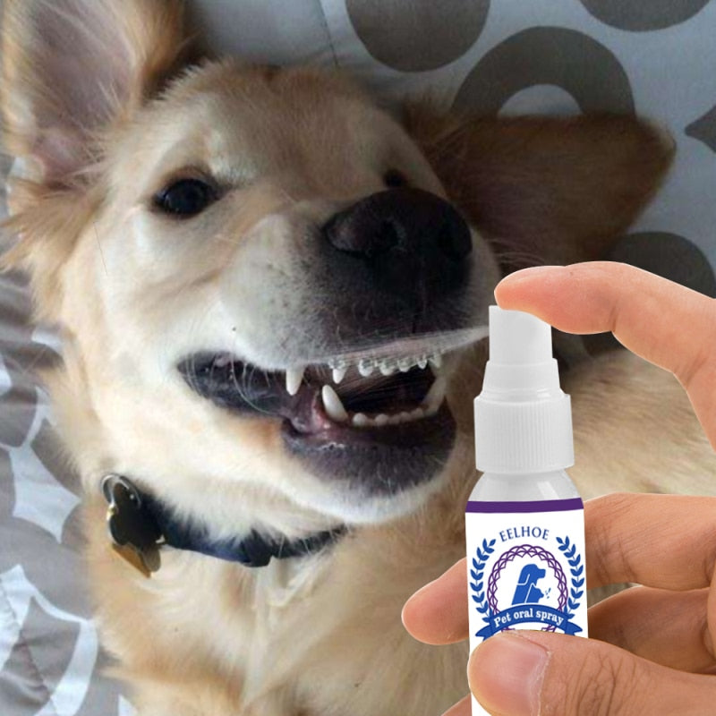 30ML Dog Cat Oral Healthy Dental Care Breath Freshener Spray Teeth Cleaner
