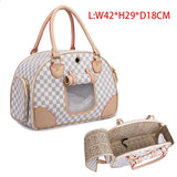 Pet Bag Dog Cat Carrier Purse LuxuryTransport Bag Carrying Box Handbag