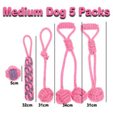 12Pcs Large Dog Toy Sets Chew Rope Outdoor Teeth Clean