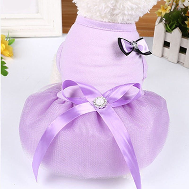 Cute Puppy Cotton Princess Dress besides All Seasons Comfortable
