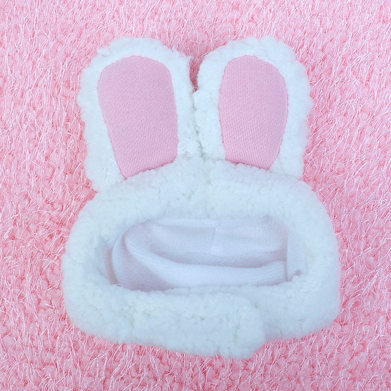 Small Dogs Pet Cats Plush Easter Cap Bunny Headdress Rabbit Hat With Ears