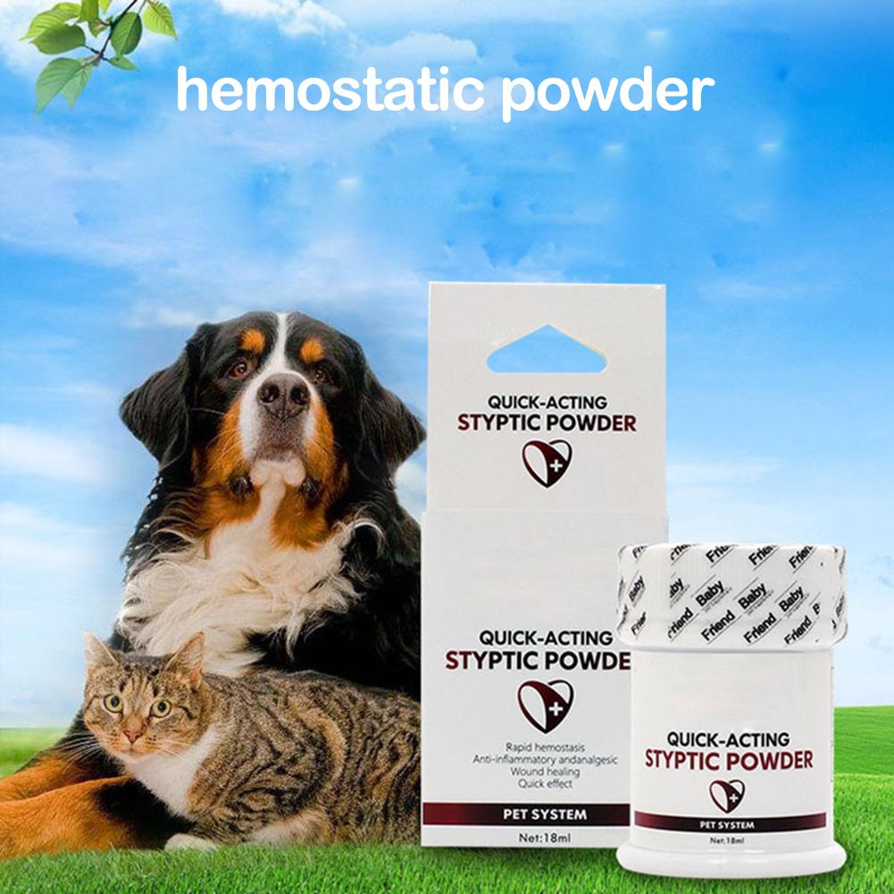Pet Dog Cat Bird Styptic Stop Bleeding Powder Anti-iammatory Traumatic Hemostatic