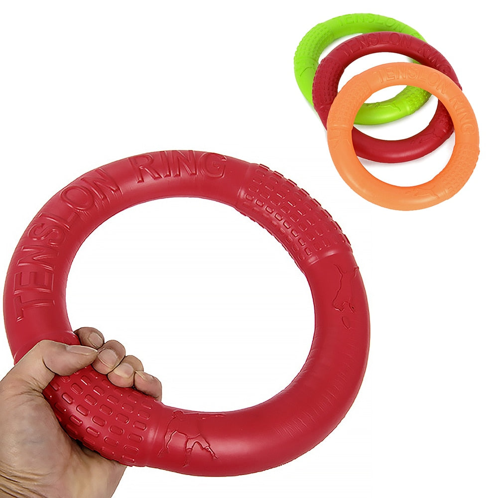 Pet Flying Discs Dog Training Ring Puller Resistant Bite Floating Toy Interactive Game