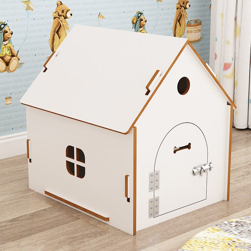Wooden Kennel Four Seasons Pet Cat Dog Indoor Thickened Cage