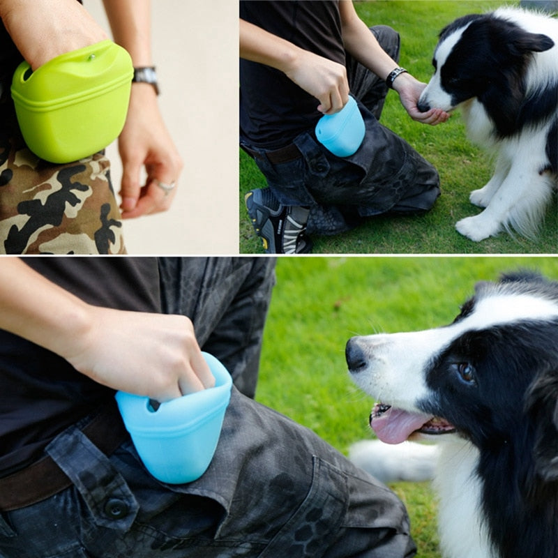Pet Dog Portable Training Waist Bag Treat Snack Bait Obedience Agility Feed Pouch
