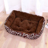 Large Sizes Dogs Cats Pet Sofas Bed Warm House Candy-colored Square Nest Kennel Baskets