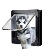 Pet Dog Cat Flap Door Smart Security 4 Way Lock ABS 5 Colors Plastic Door