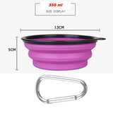 1000ml Large Collapsible Dog Pet Folding Silicone Bowl Outdoor Travel Dish