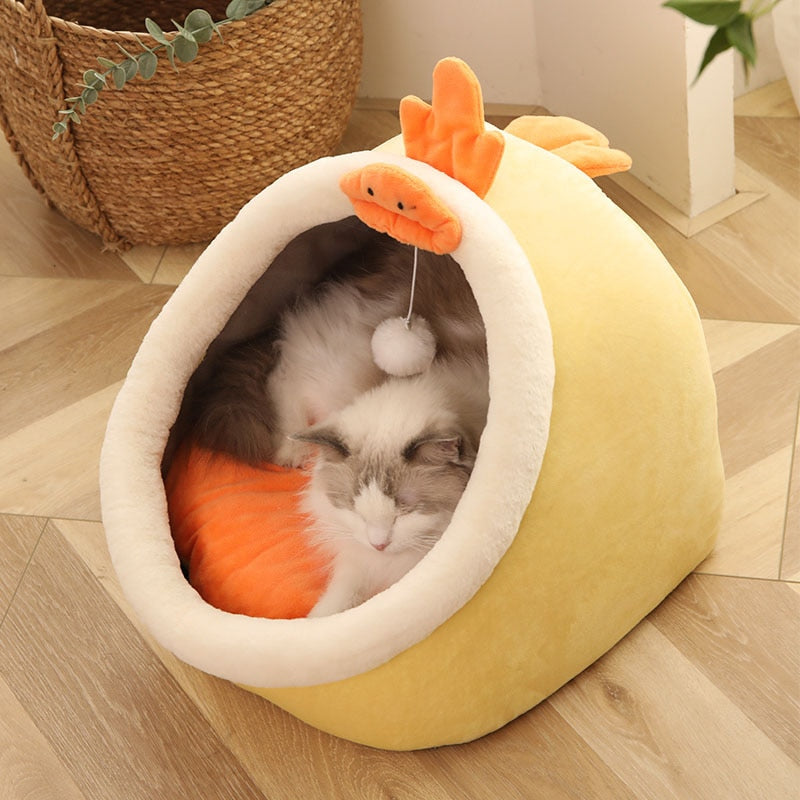 Winter Warm Cozy Cat Small Dog Mat Bed Pet Basket