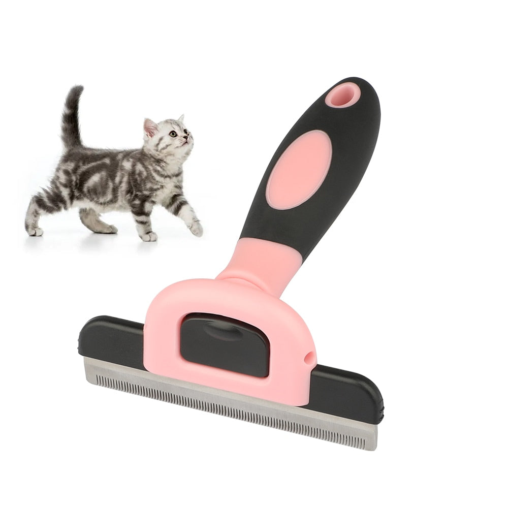 Dog Cat Self Cleaning Slicker Removes Hairs Soft Brush Comb Grooming Massage Brush