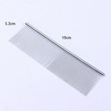 Dog Stainless Steel Comb Double-sided Needle Comb Puppies Kittens Hair Tools Combing Pet Grooming Brush Pet Accessories
