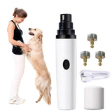 Electric Pet Dog Nail Clippers Rechargeable USB Paws Grooming Trimmer Tools