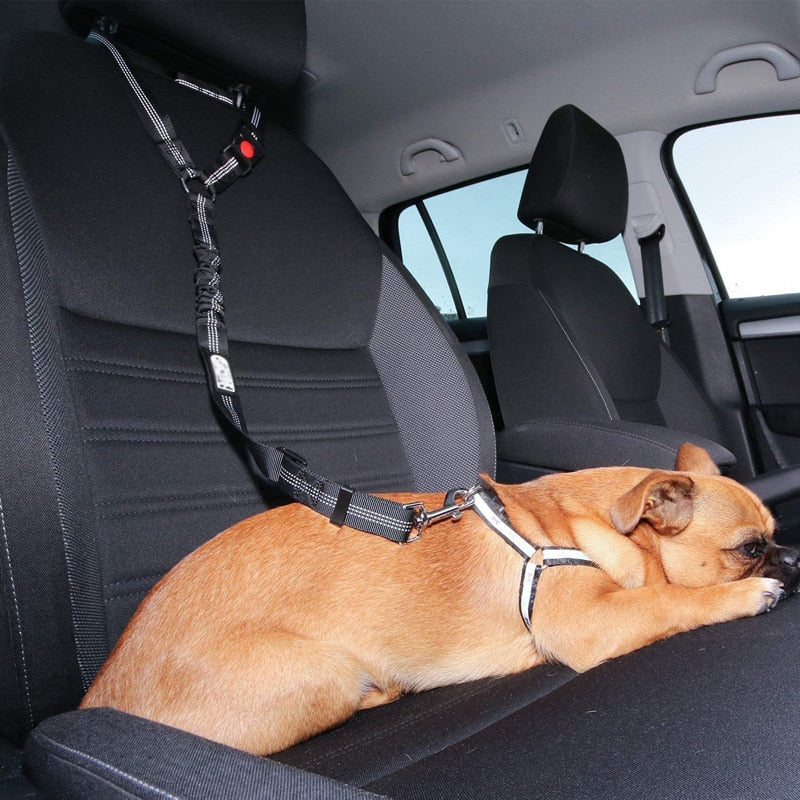 Pet Dog Car Elastic Harness Adjustable Durable Reflective Seat Belt