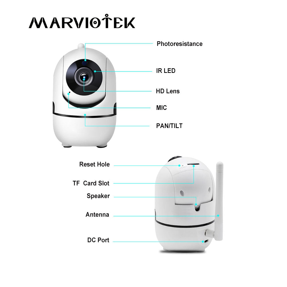 1620P Wifi IP 360 Mini Pet Baby Smart Video Surveillance Camera