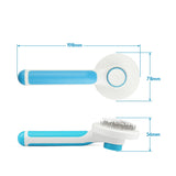 Dog Cat Self Cleaning Slicker Removes Hairs Soft Brush Comb Grooming Massage Brush