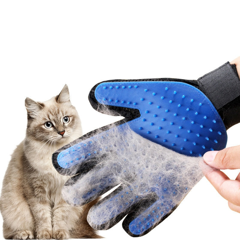 Silicone Pet Cats Dogs Hair Grooming Glove Removal Hairbrush