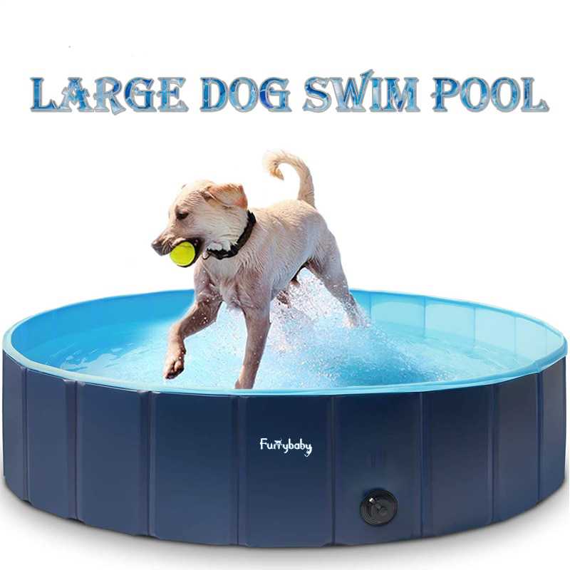Foldable Dog Cat Pet Pool Bath Swimming Tub Outdoor Indoor Bathing Pool
