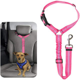 Pet Dog Car Elastic Harness Adjustable Durable Reflective Seat Belt