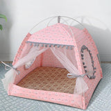 Pet Cat Tent Dog cage Basket House Bed Summer Cave Hut Playpen