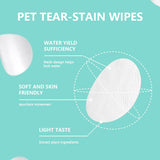 130Pcs  Pet Dog Cat Wet Wipes Eye Tear Ear Stain Remover Cleaning Round Pad