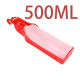 500ML Pet Cat Dog Water Bottle Folding Drinker Plastic Portable Drinking Feeder