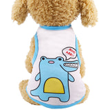 L-XXL New Fashion Cartoon Pet Dog Clothes T-shirt Funny Puppy Summer Clothes Vest