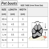 Winter Pet Dog Shoes Warm Snow Boots Waterproof Fur 4Pcs/Set
